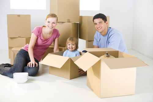 Office relocation planning in Coulsdon with business equipment ready for transport