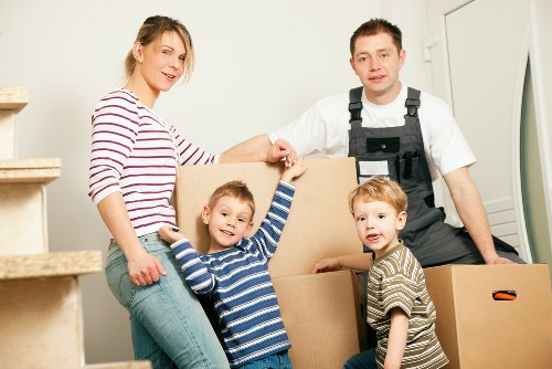 Loading and transport of household items by a man and van service