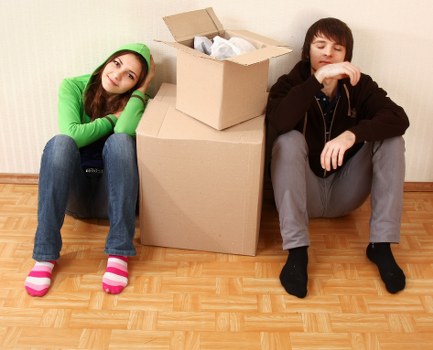 Family preparing for a house move in Coulsdon