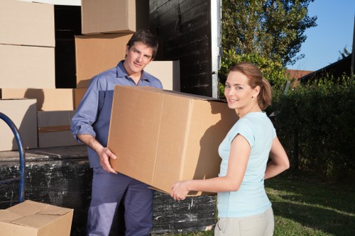 Professional man with van delivering items in Coulsdon
