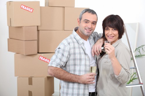 Professional movers handling a local house move in Coulsdon